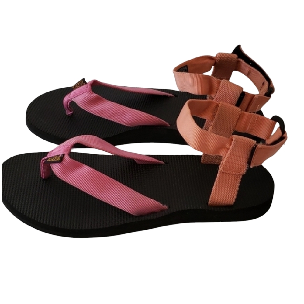 TEVA ANKLE STRAP FLIP FLOPS WOMENS SIZE 9 WASHABLE HIKING WATER